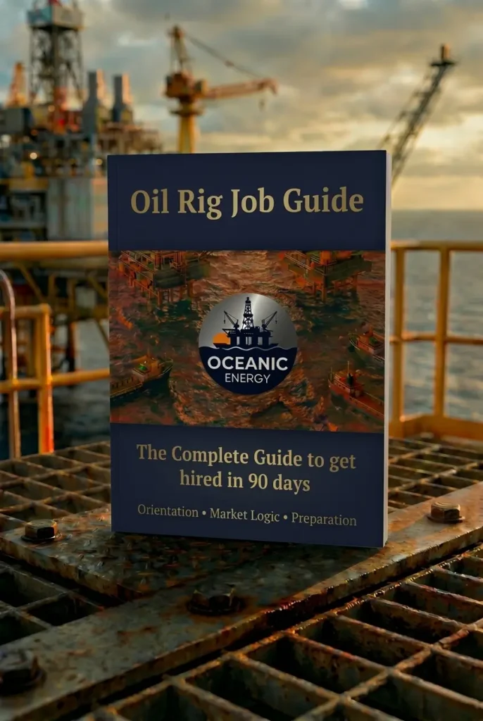 Our oil rig job guide on a offshore oil plattform
